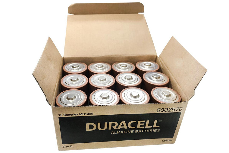 DURACELL ALKALINE D BATTERY, PKT 12