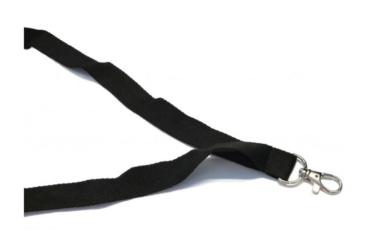 20MM LANYARD PLAIN (BLACK)