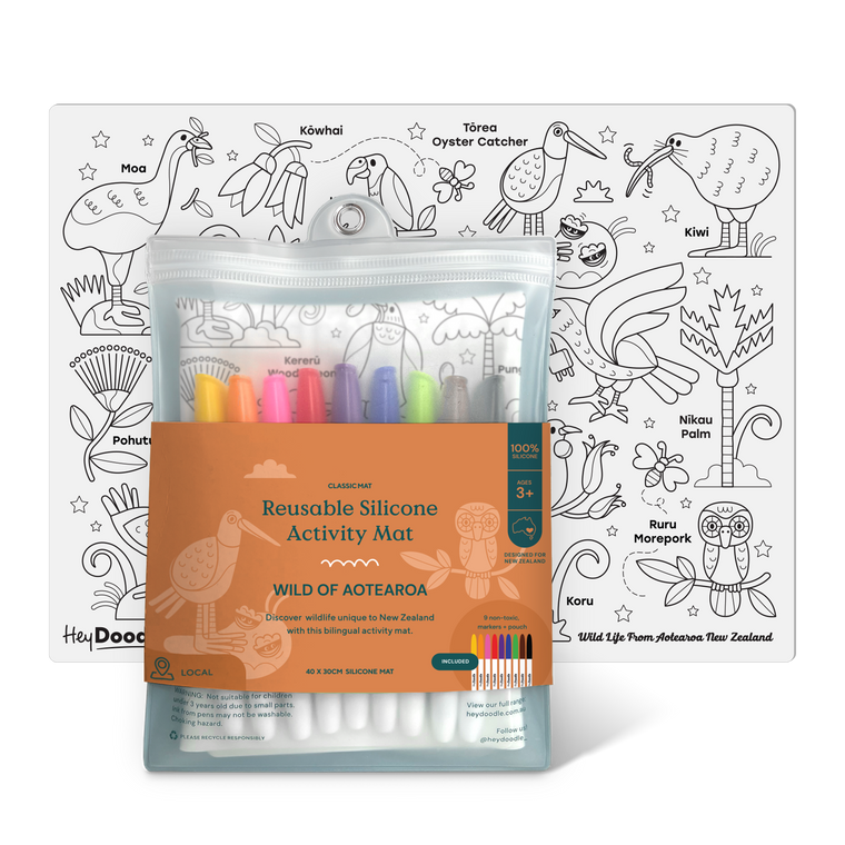 HEY DOODLE WILDLIFE OF AOTEAROA PLAYMAT