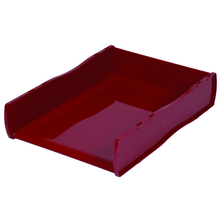 ESSELTE NOUVEAU DOCUMENT TRAY (BURGUNDY)