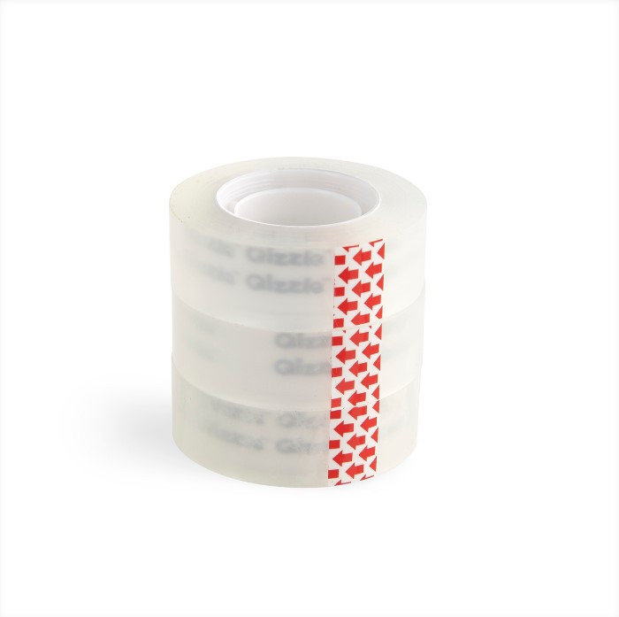 QIZZLE TAPE CLEAR 18MM X 33M SMALL ROLL - BOX 10