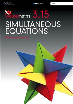 WALKER MATHS 3.15 SIMULTANEOUS EQUATIONS 9780170389426