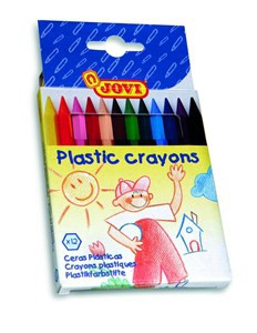 JOVI PLASTIC CRAYONS, PKT 12