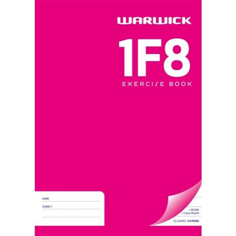 1F8 WARWICK EXERCISE BOOK