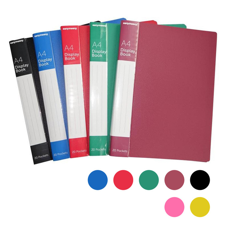 A4 CLEARFILE, 20 POCKET