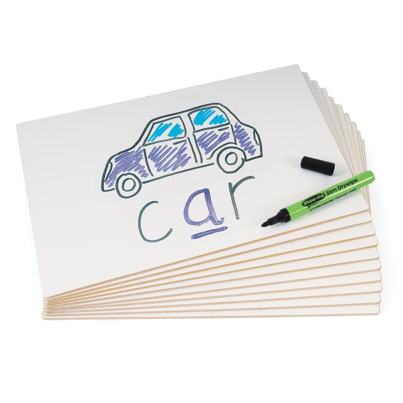 SHOW-ME RIGID A4 LAPBOARDS (PLAIN), PKT 10