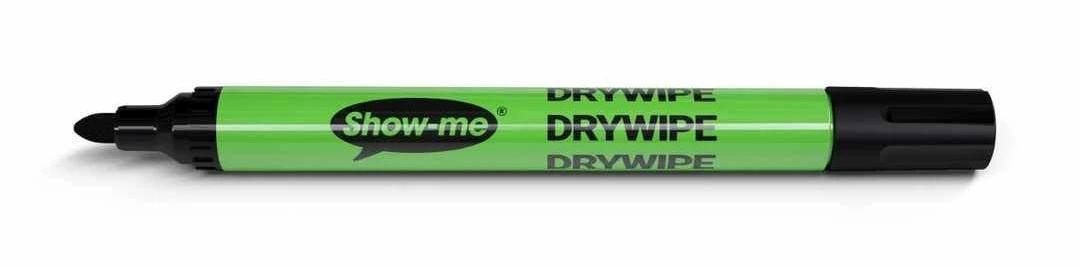 SHOW-ME DRYWIPE PENS MEDIUM TIP, EACH