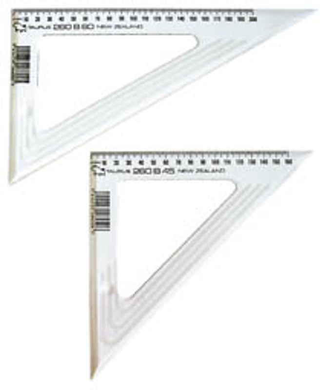SET SQUARE - 45 DEG, 26CM