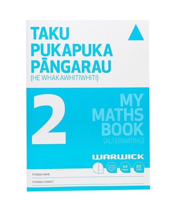 WARWICK MY MATHS BOOK 2 ALTERNATING 7MM QUAD