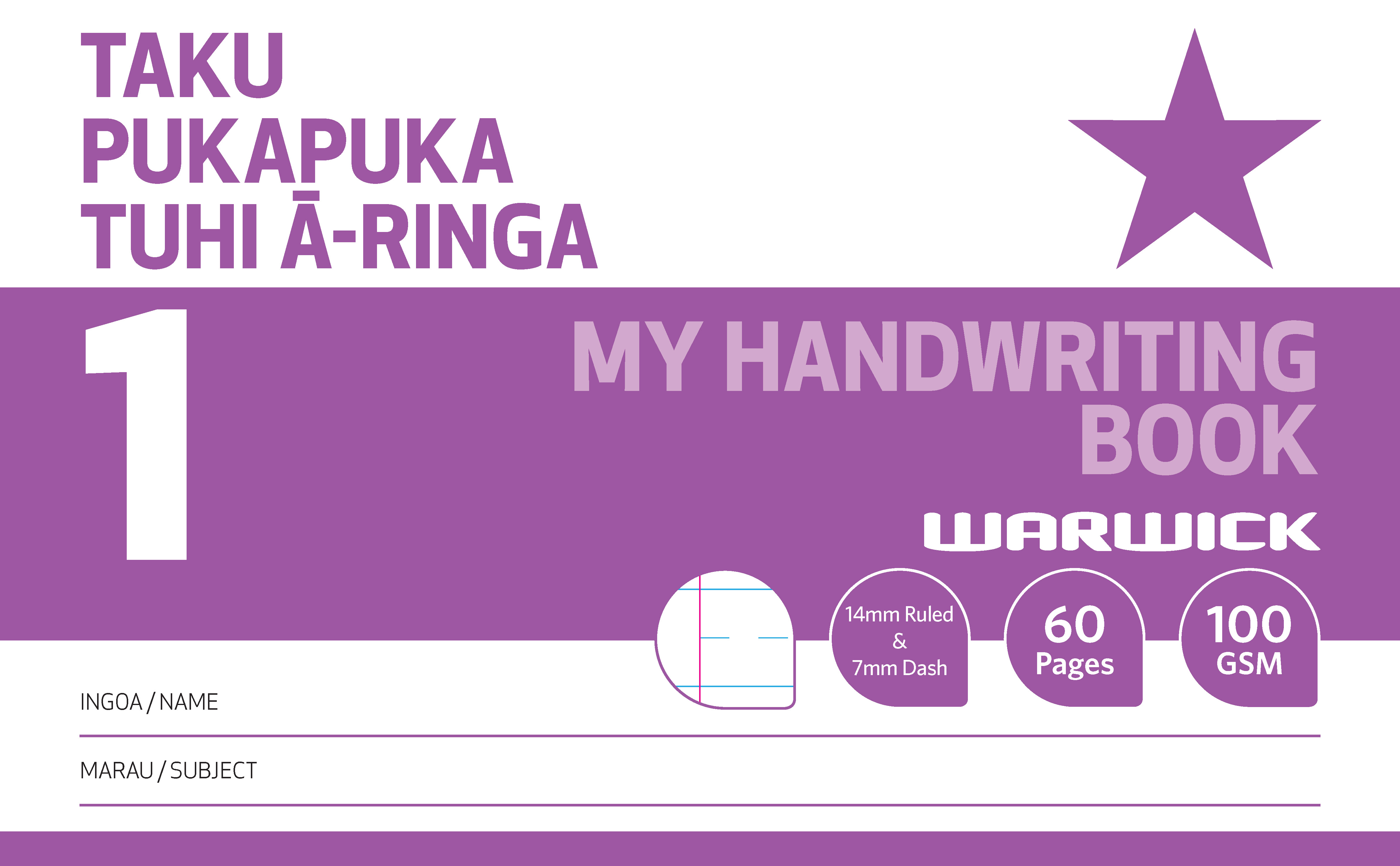 WARWICK MY HANDWRITING BOOK 1