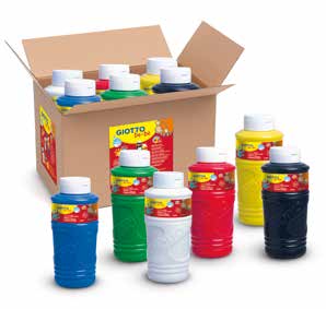 GIOTTO BE-BE FINGER PAINTS PRIMARY COLOURS, SET 6