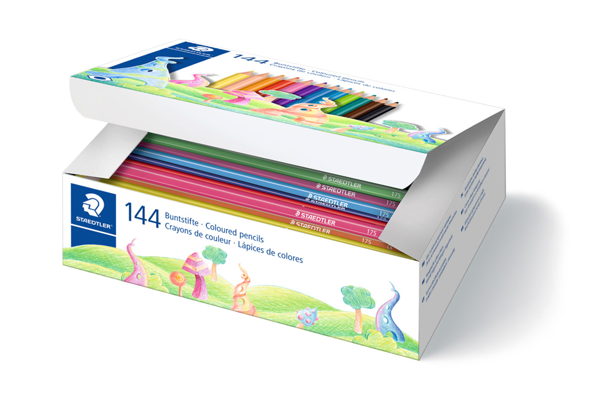 STAEDTLER WOODFREE COLOUR PENCIL, BOX 144