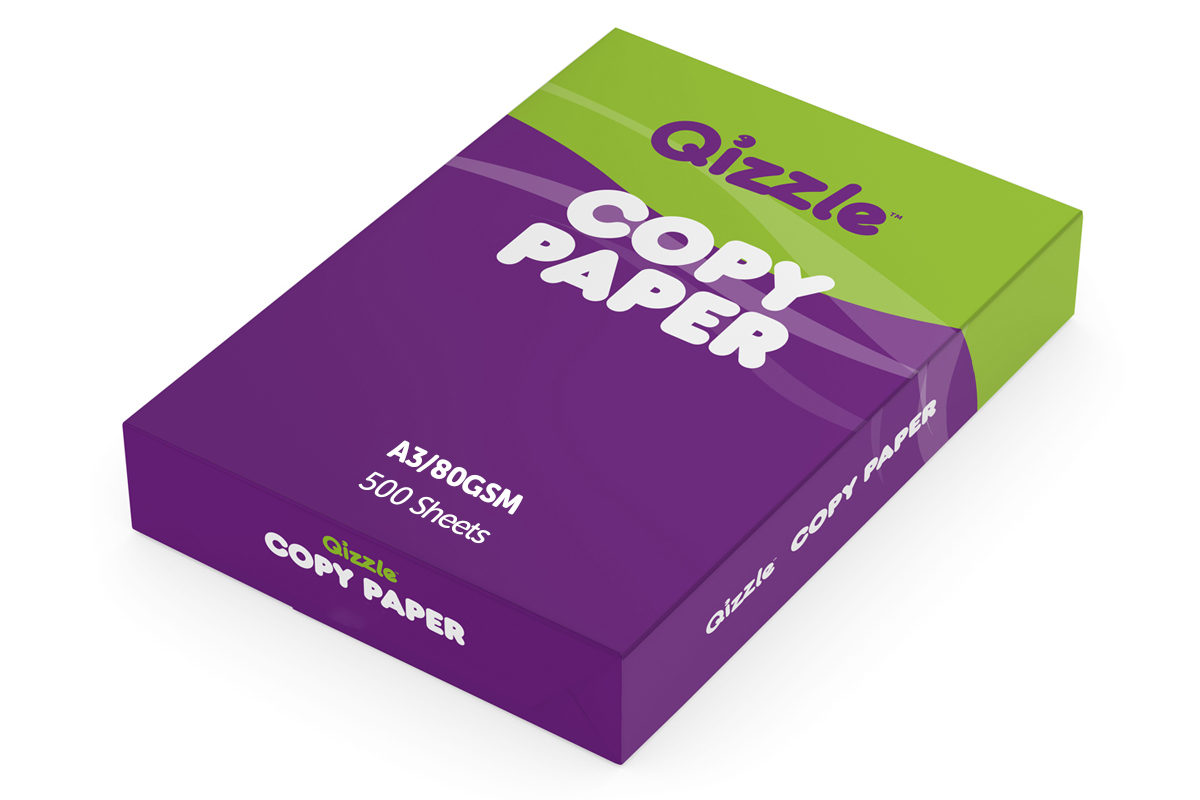 QIZZLE A3 WHITE COPY PAPER, REAM