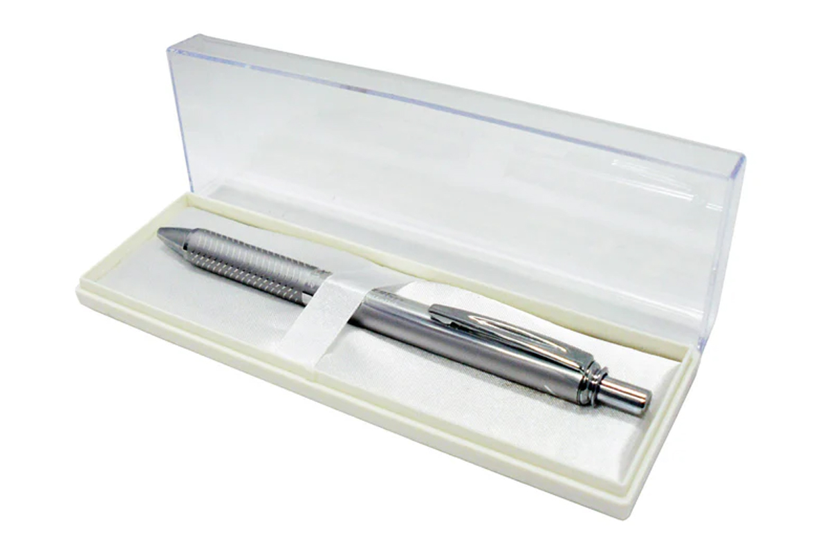 PENTEL ENERGEL SILVER BARREL 0.7MM GEL PEN