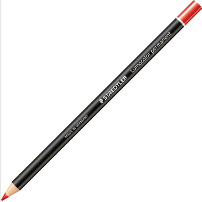 STAEDTLER LUMOCOLOR GLASOCHROM 108 MARKER (RED)
