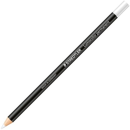 STAEDTLER LUMOCOLOR GLASOCHROM 108 MARKER (WHITE)