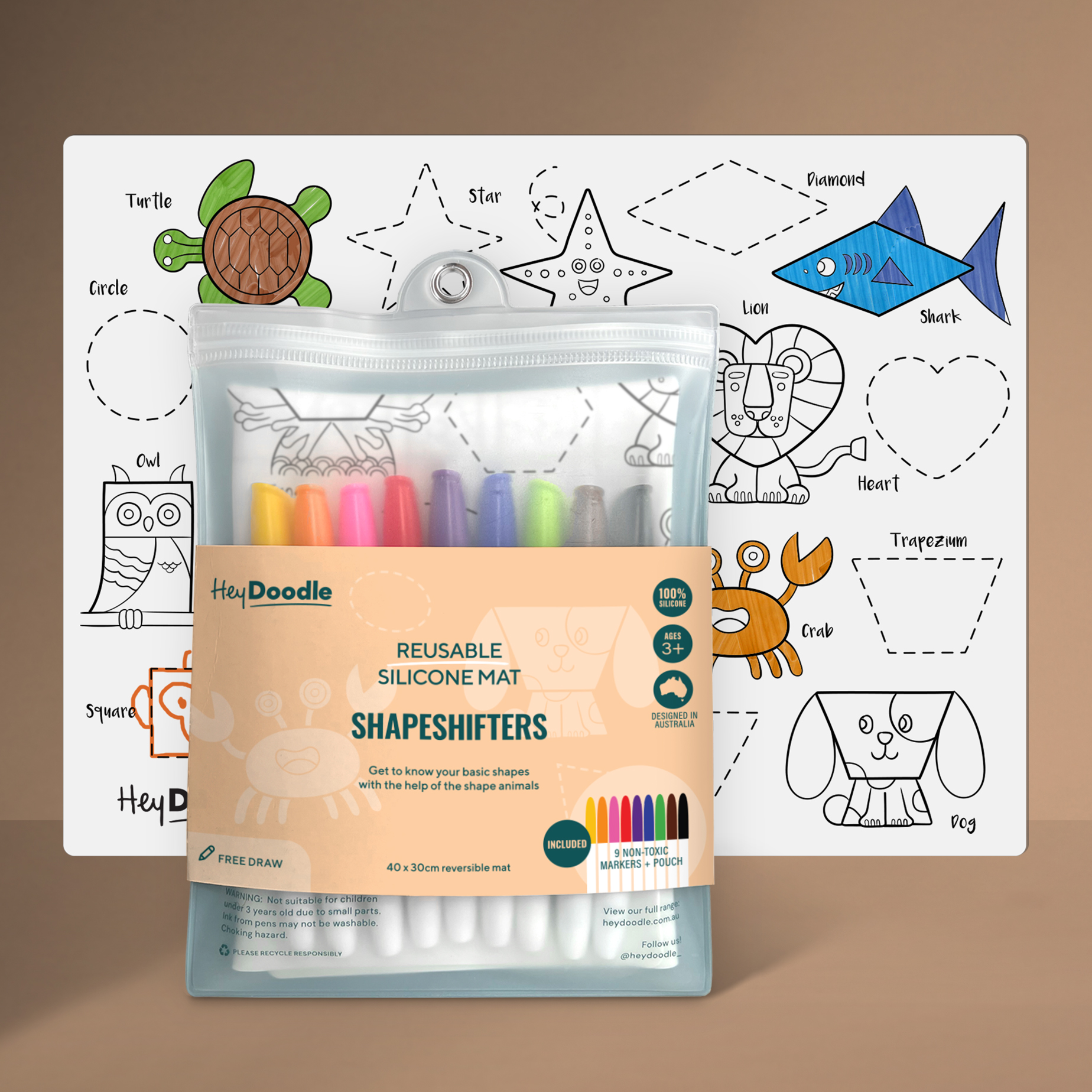 HEY DOODLE SHAPE SHIFTER PLAYMAT