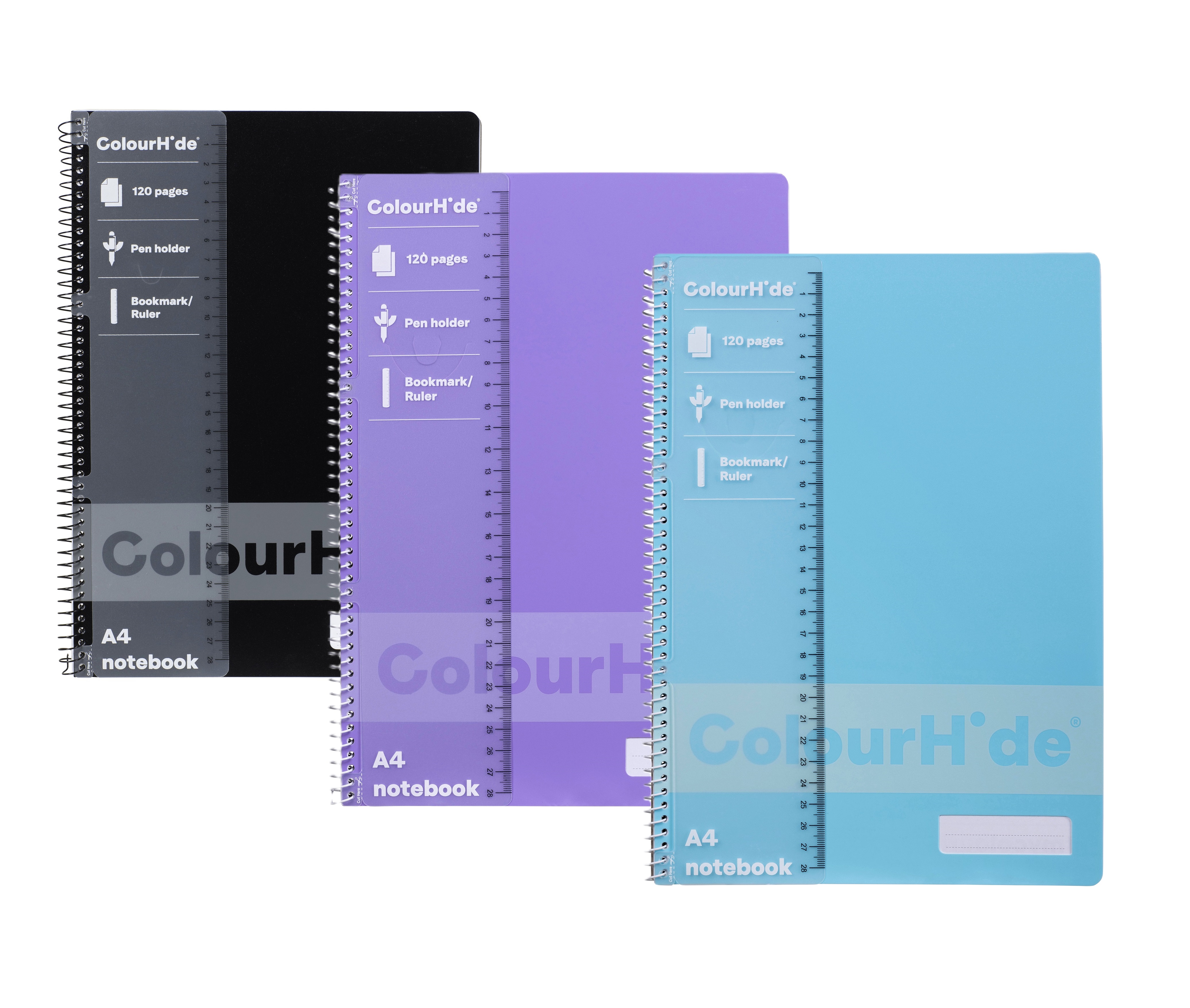 COLOURHIDE NOTEBOOK A4 120PG