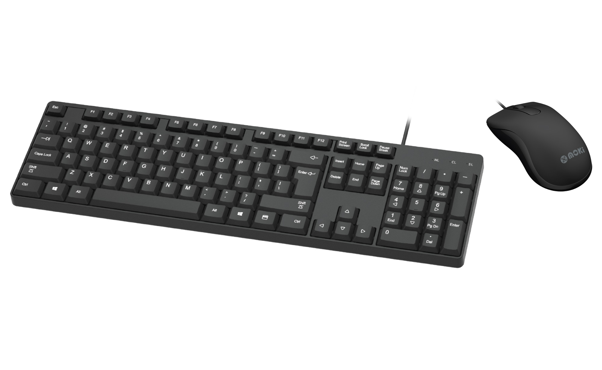 MOKI KEYBOARD & MOUSE COMBO (WIRED USB)