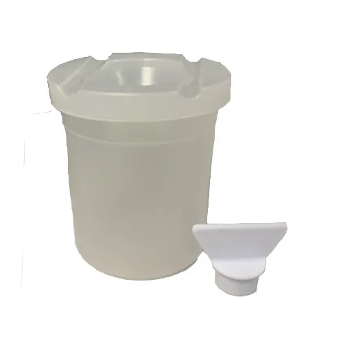 NON-SPILL PAINT POT WITH STOPPER (CLEAR)