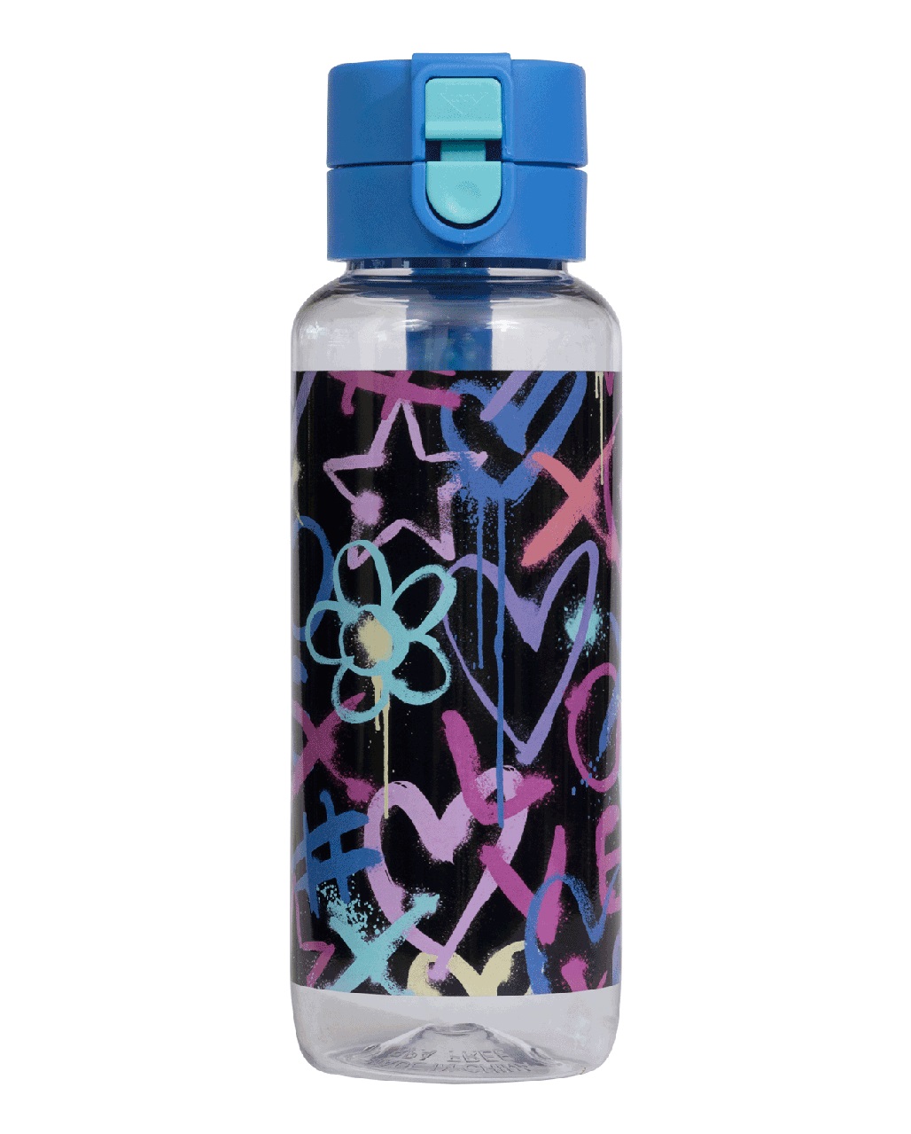 SPENCIL BIG WATER BOTTLE 650ML - HEARTS AND CROSSES