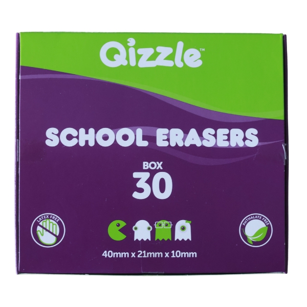 QIZZLE ERASER, BOX 30