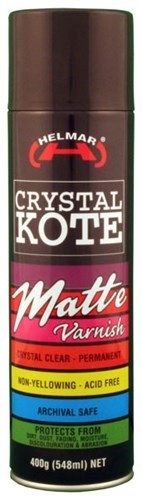 HELMAR CRYSTAL KOTE MATT VARNISH 400G