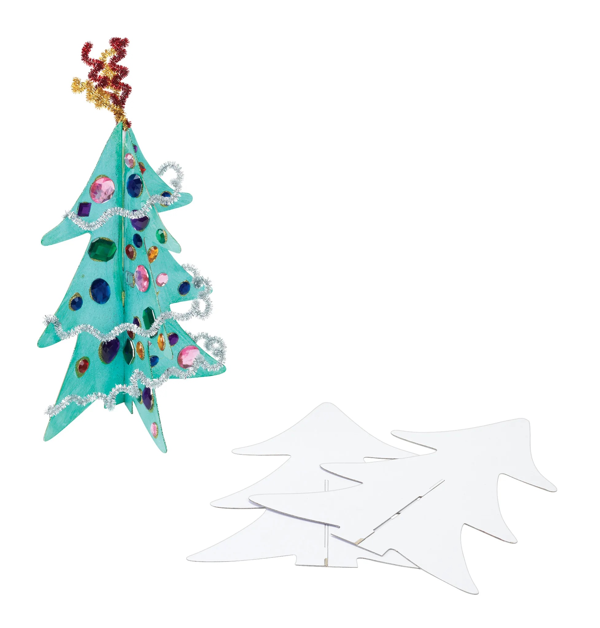 3D STANDING HOLIDAY TREE (SET OF 12)