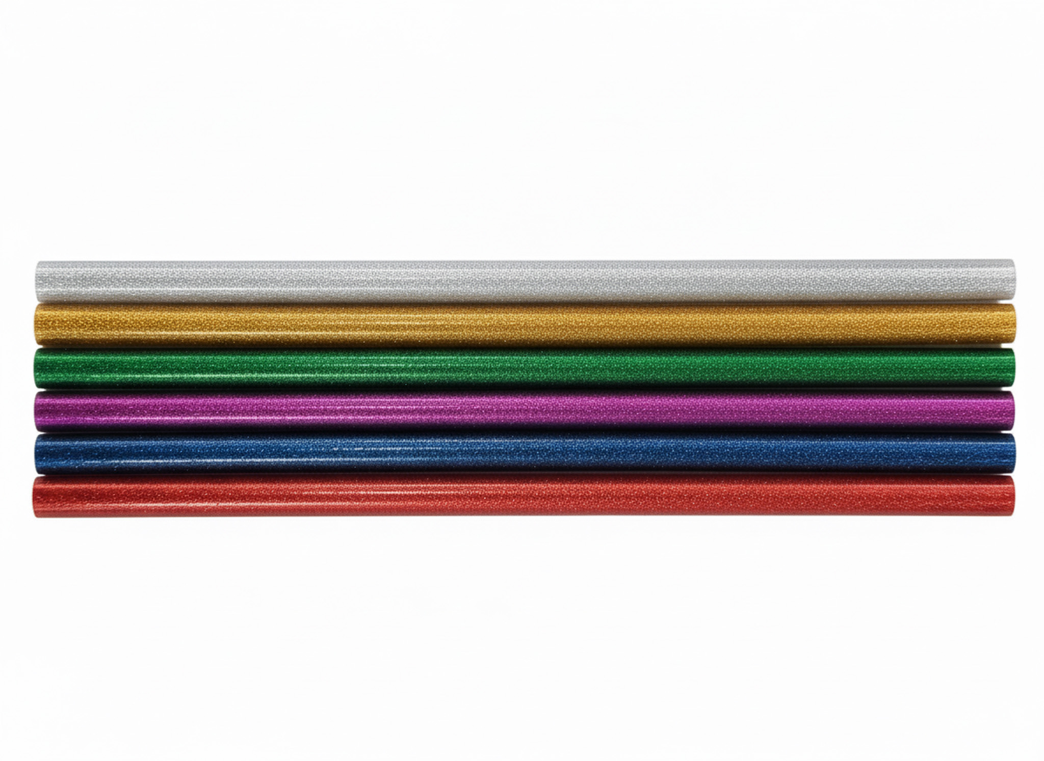 GLITTER HOT MELT GLUE STICKS 11MM X 250MM (6 PIECES)
