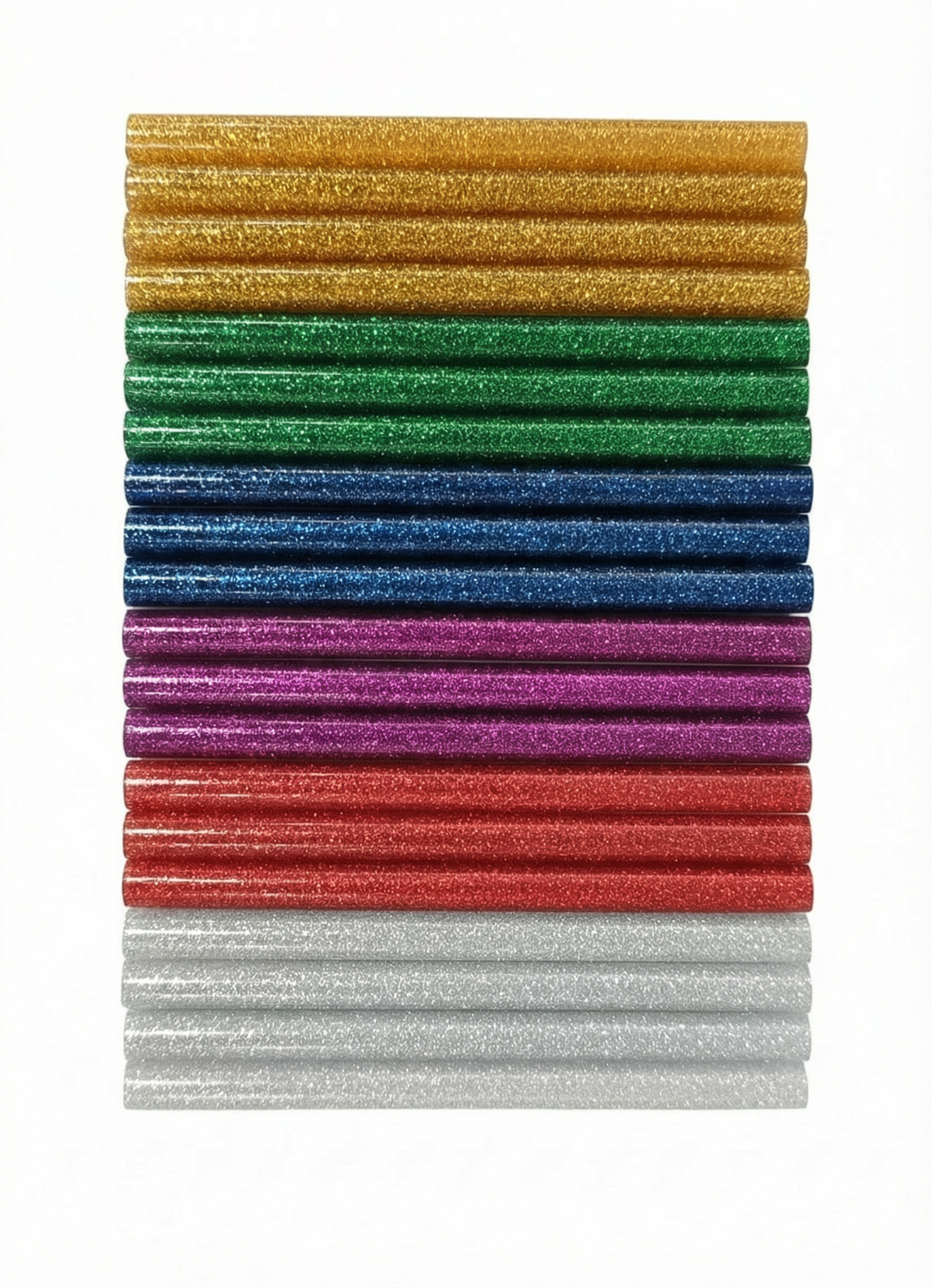 GLITTER HOT MELT GLUE STICKS 7MM X 10MM (20 PIECES)