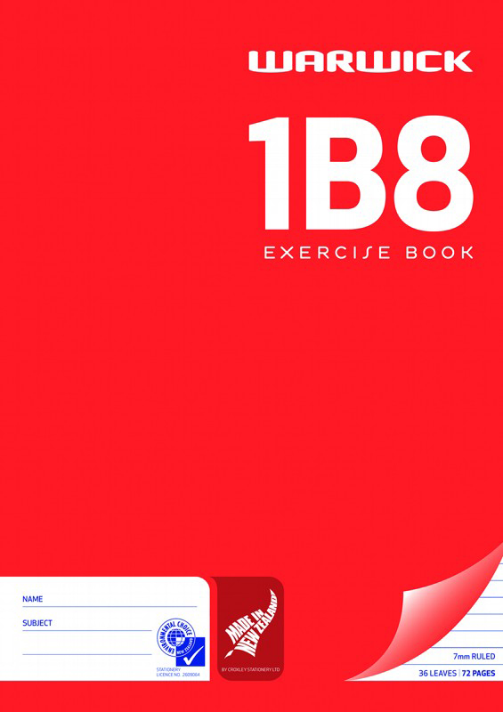 1B8 WARWICK EXERCISE BOOK