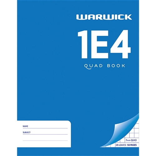 1E4 WARWICK EXERCISE BOOK