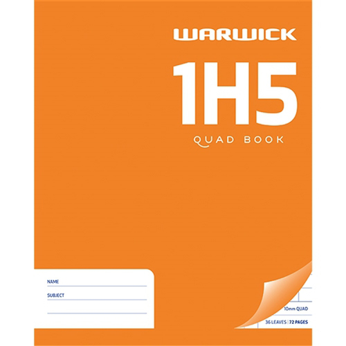 1H5 WARWICK EXERCISE BOOK