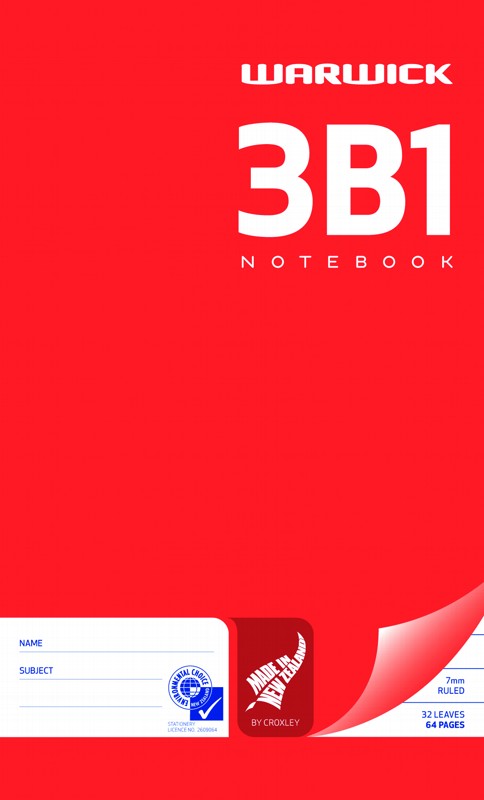 3B1 WARWICK NOTEBOOK
