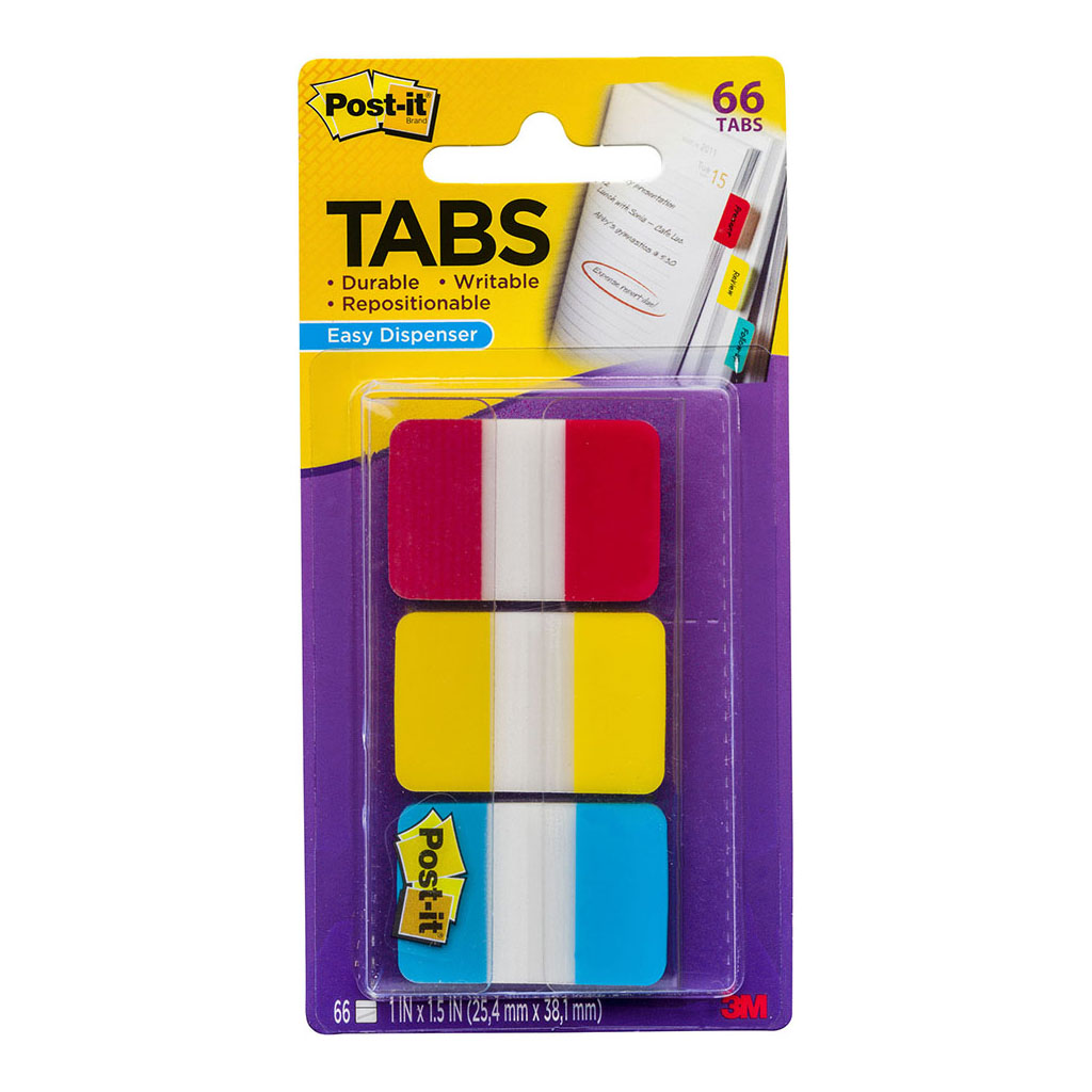 POST-IT DURABLE FILING TABS, PKT 66