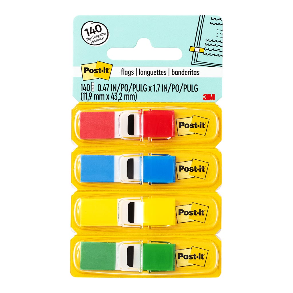 30801 POST-IT MINI FLAGS, SET 4