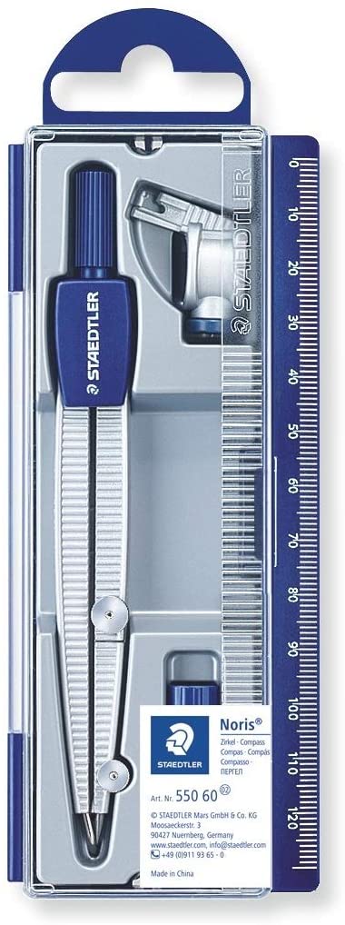 STAEDTLER NORIS CLUB COMPASS C/W LEAD PART & ADAPTOR