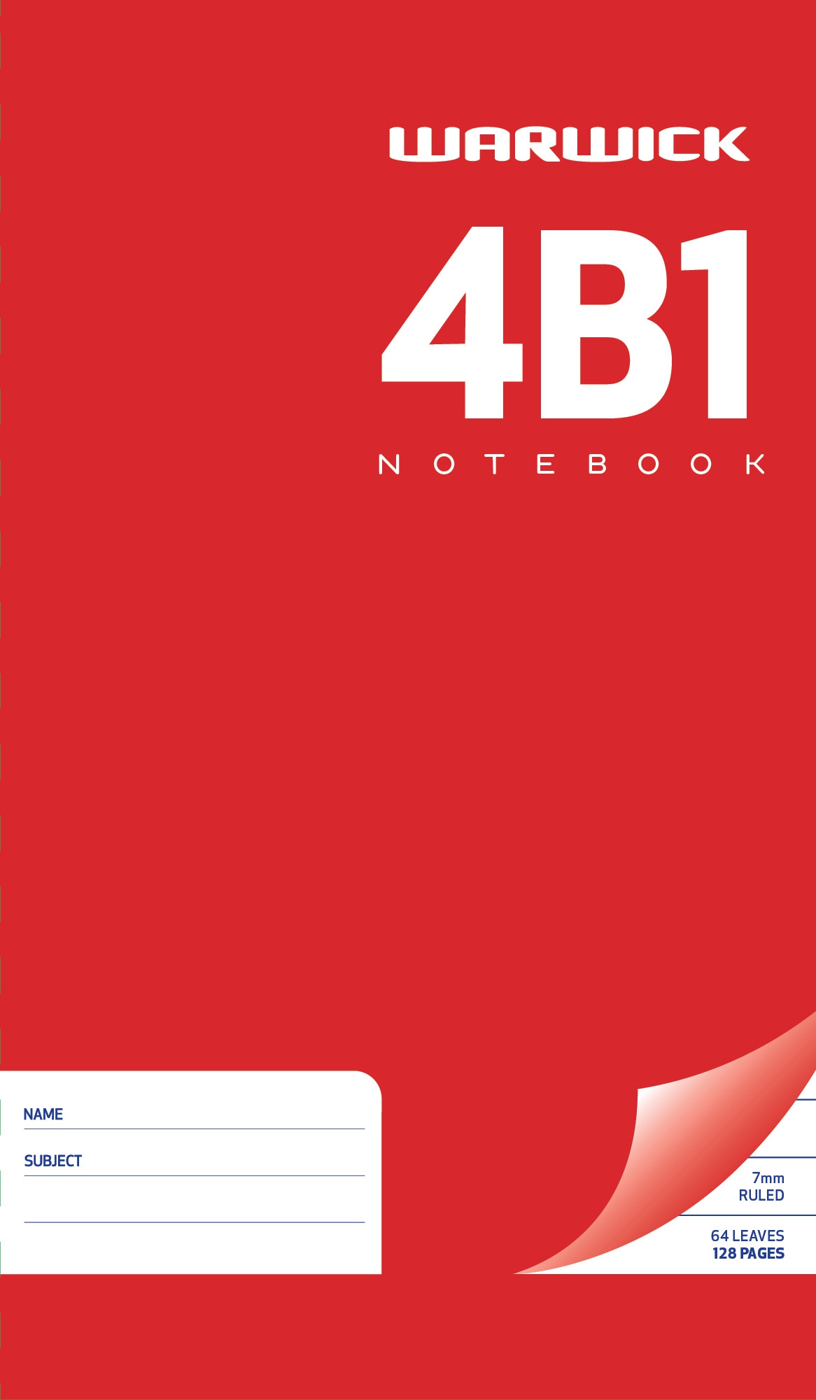 4B1 WARWICK NOTEBOOK