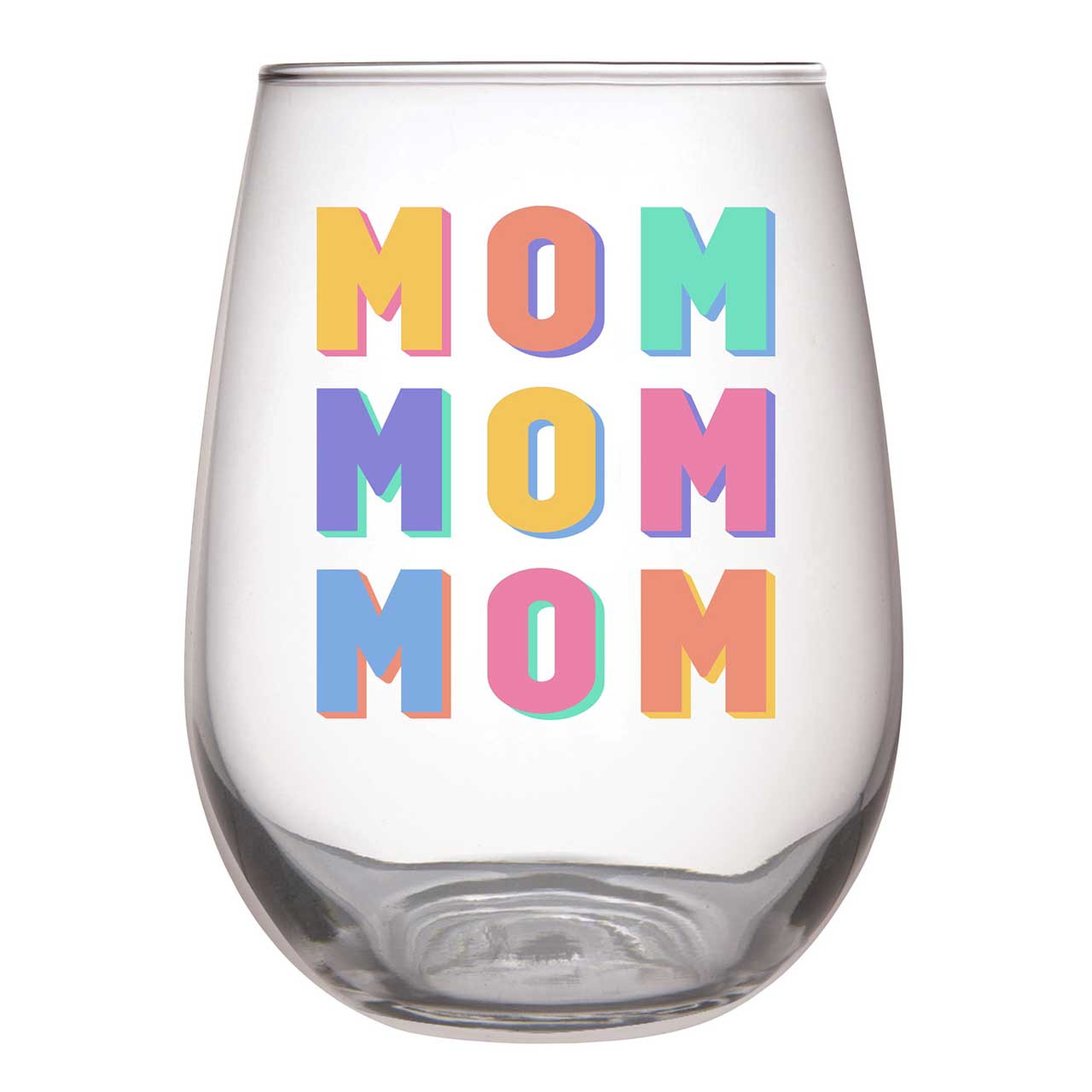 Stemless Wine Glass Gift Set for Mom