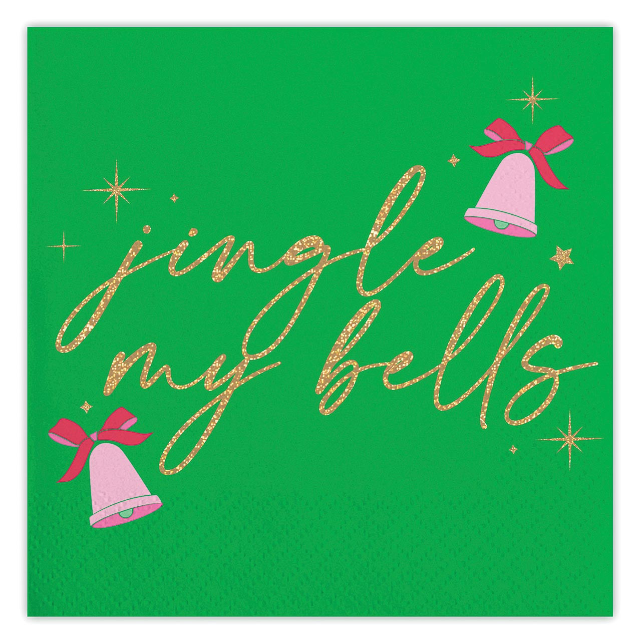 Jingle Bells Beverage Napkin - Thumbnail 2