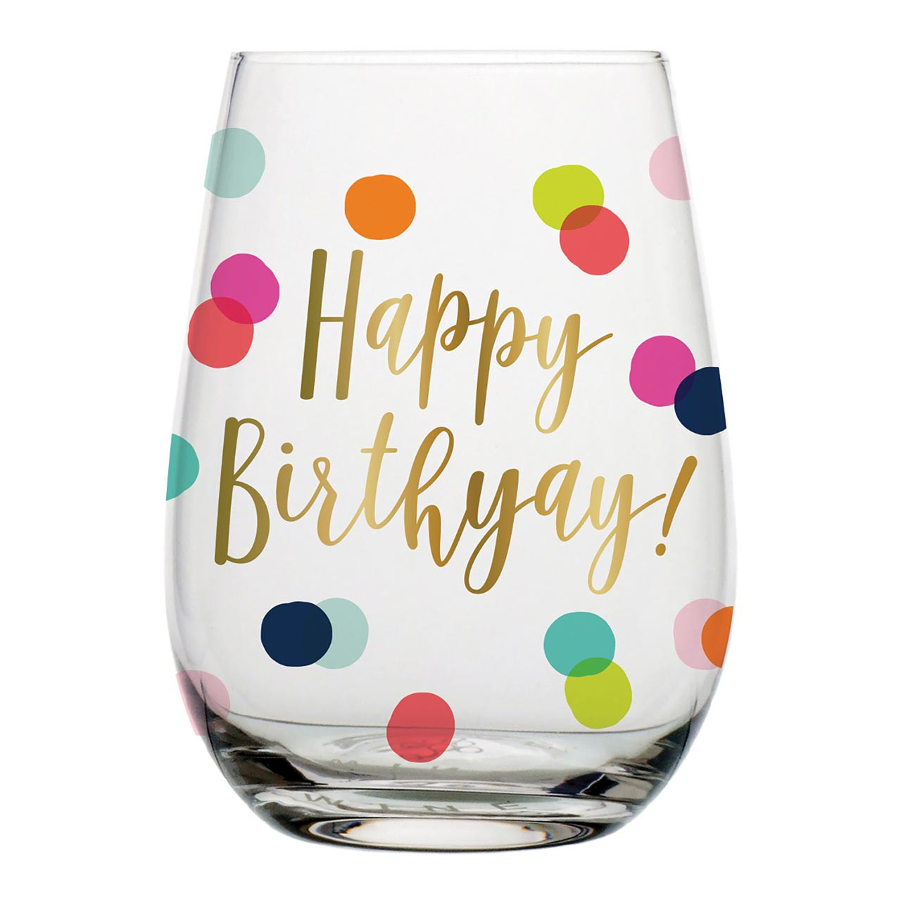 Confetti 20 oz. Stemless Wine Glass