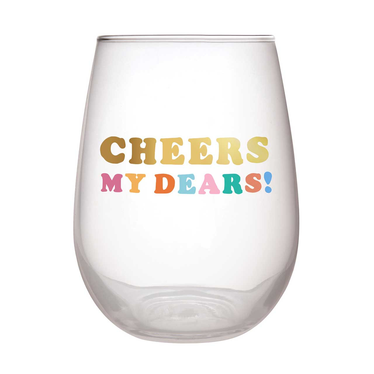 Stemless Wine Glass with Figurine - Tree