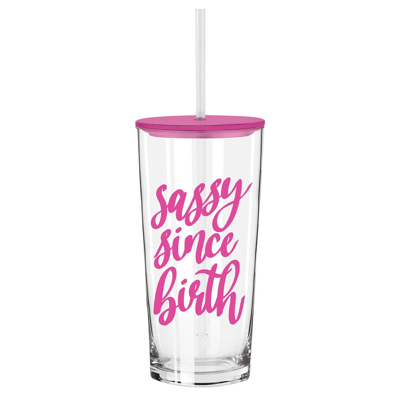 Don't Hurry Be Happy - Beige Acrylic Tumbler with Straw