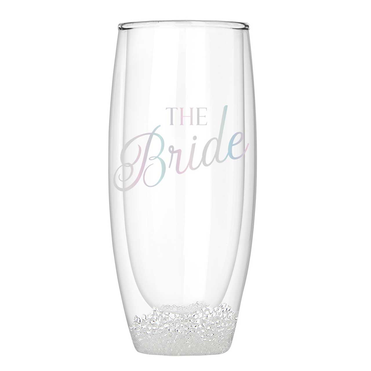 Bride Stemless Champagne Glass - Luna Boutique