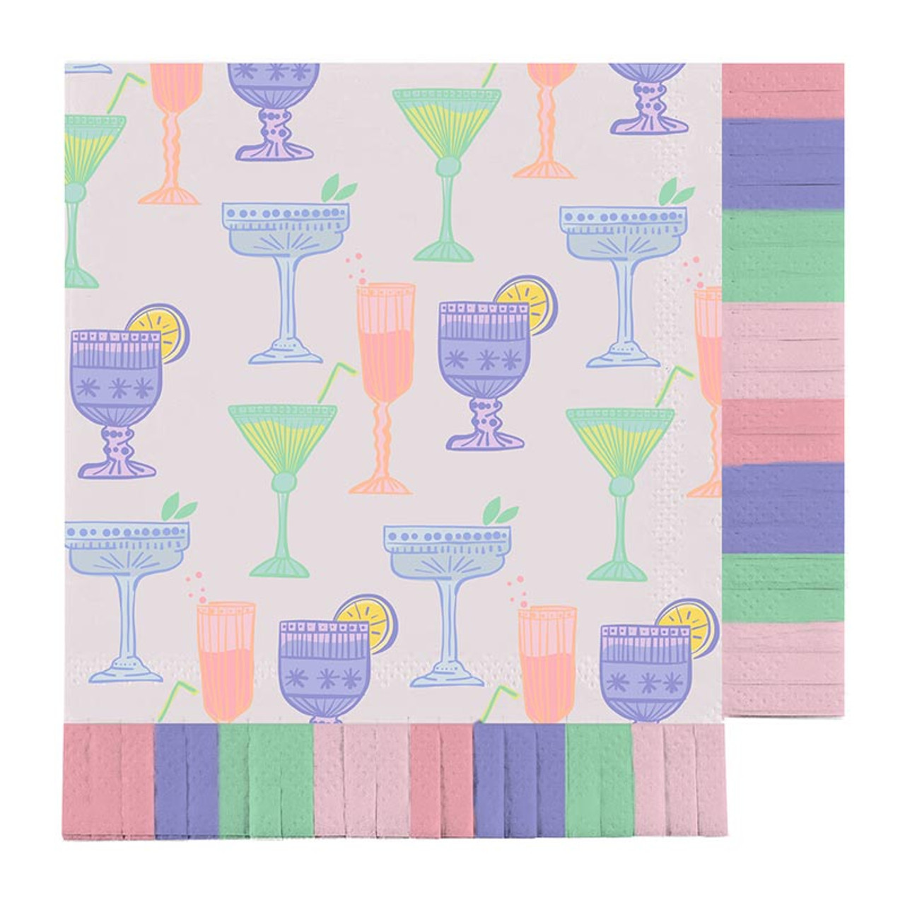 Slant Collections Fringe Napkins
