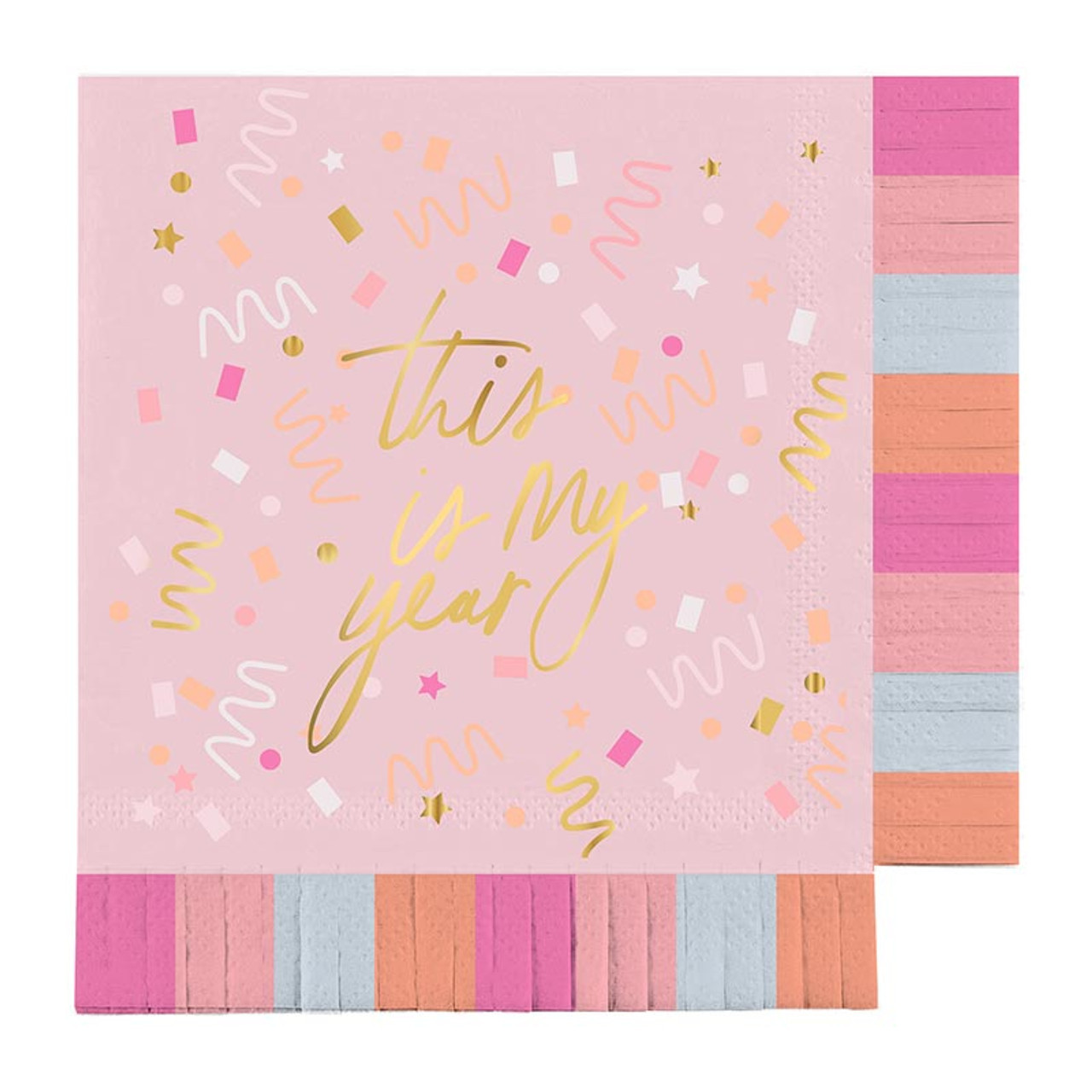 Slant Collections Fringe Napkins