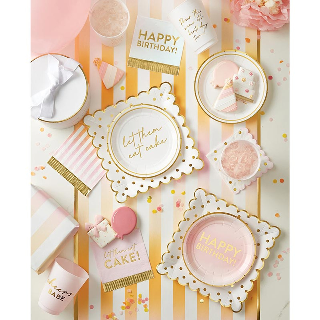 Foil Fringe Napkin Happy Birthday - Thumbnail 3