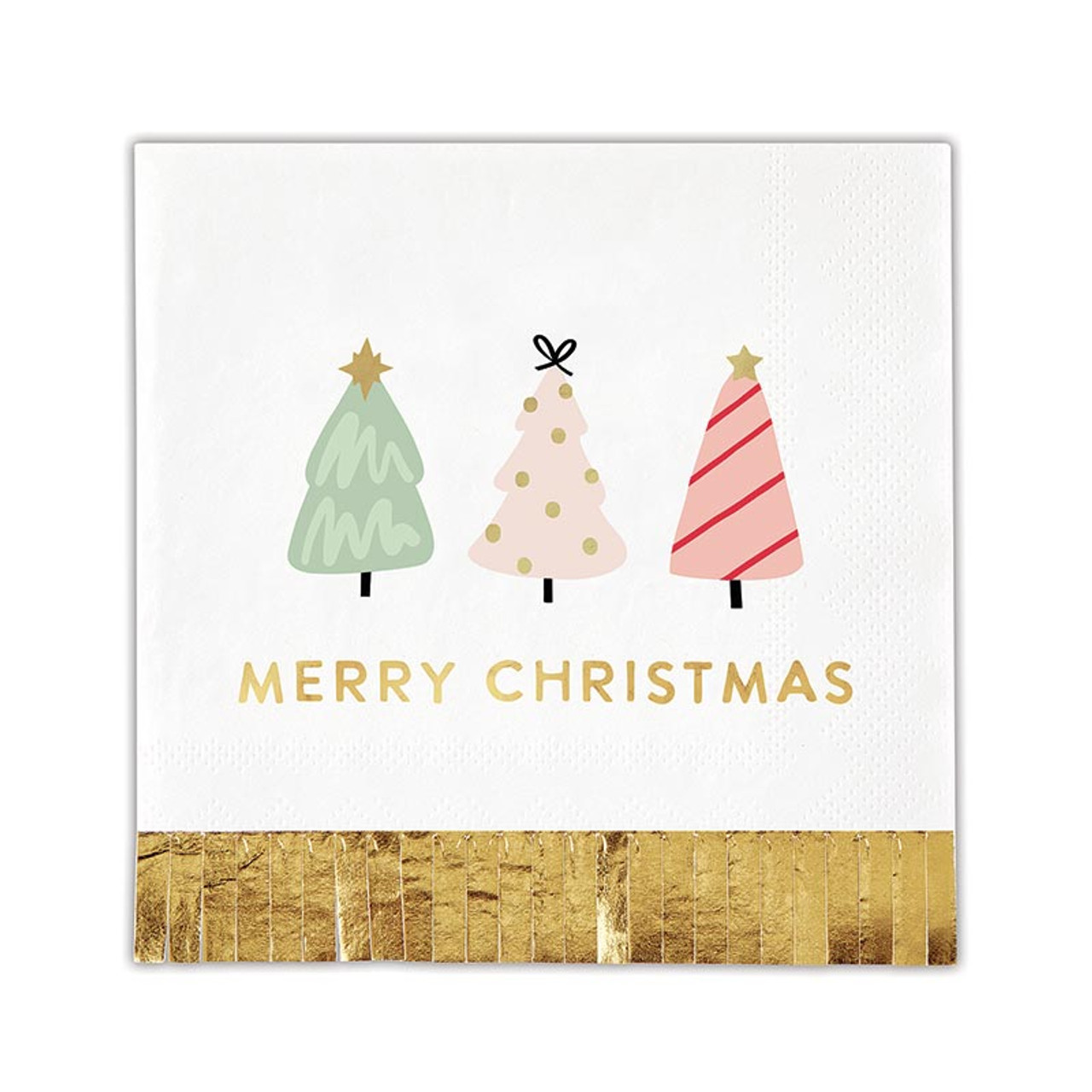 Slant Collections Foil Fringe Napkin - Thumbnail 3