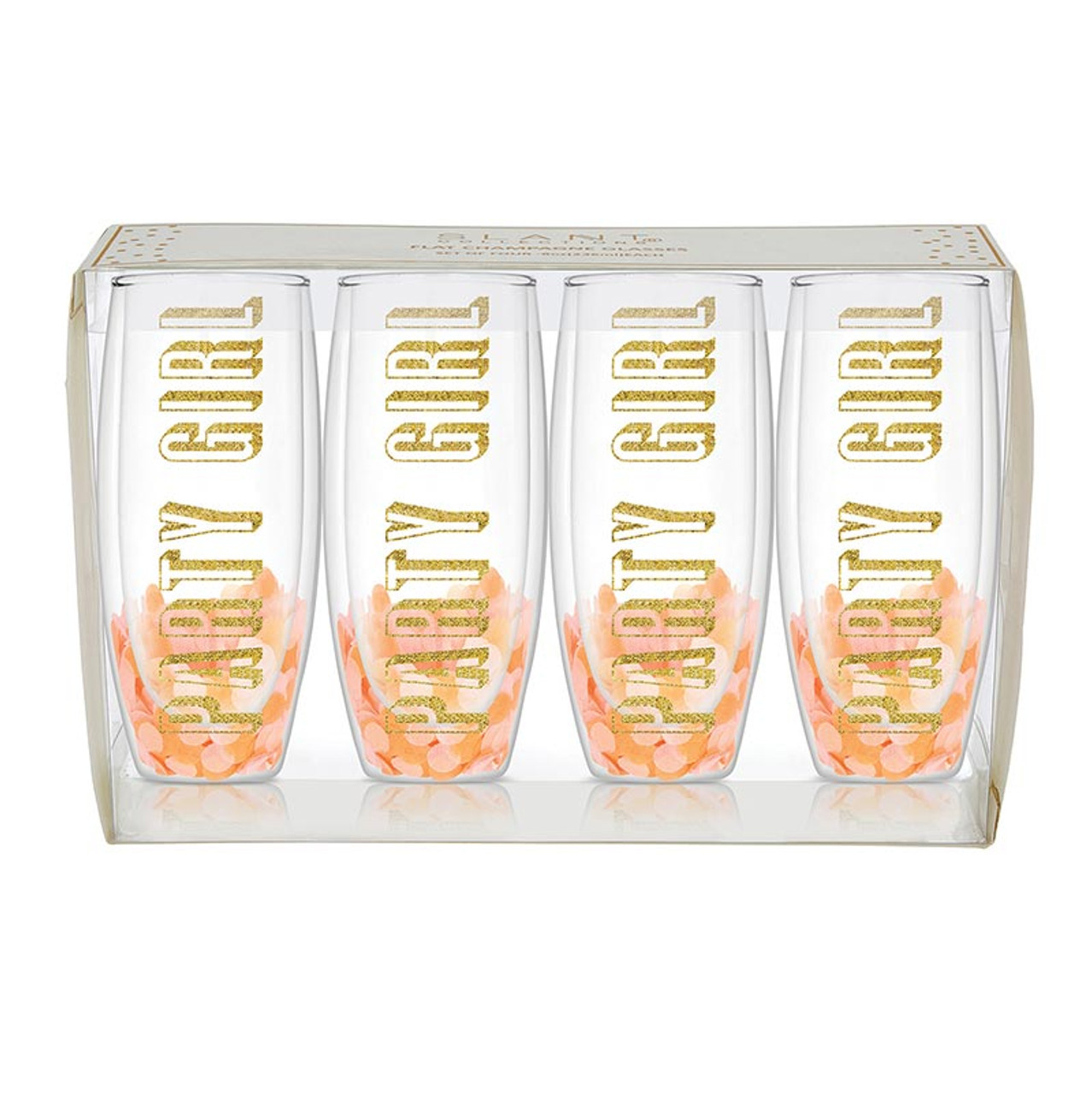 Double-Wall Champagne Flutes - Party Girl - Thumbnail 3