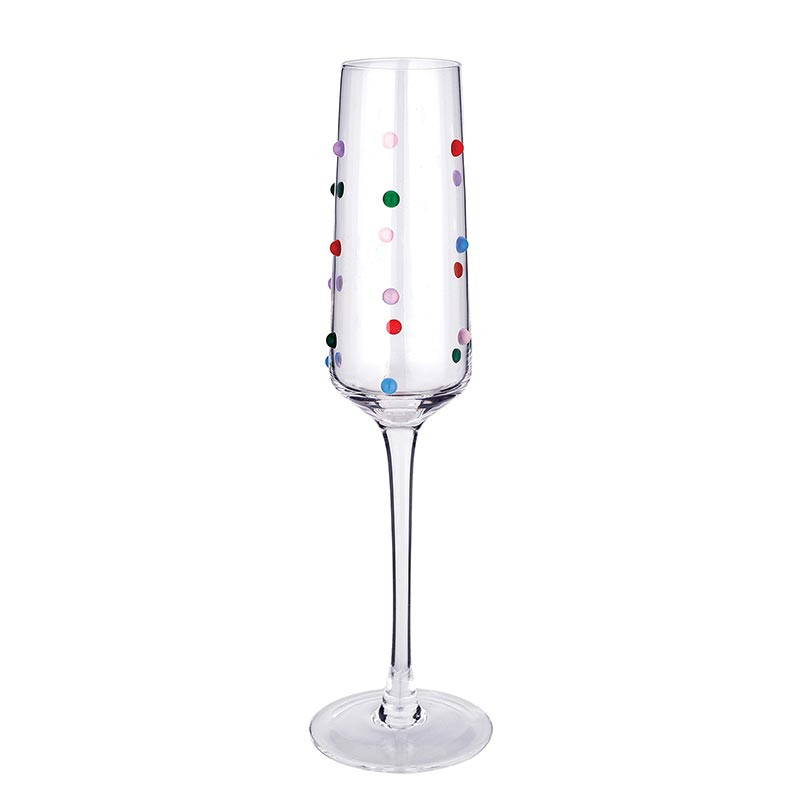 Slant-Birthday Beaded Champagne Flute - Thumbnail 5